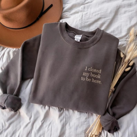 Hanorace - Hanorac Brodat Close my Book