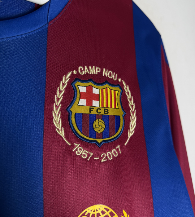 Longsleeve Barcelona 2007-08 Home - Ronaldinho [3]