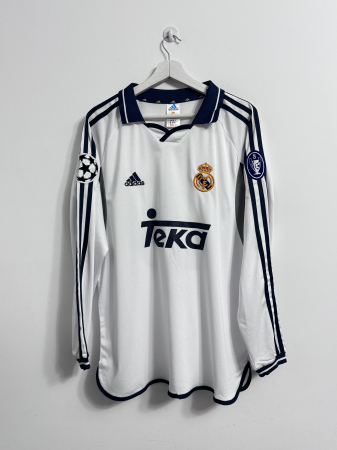 La Liga - Lonsleeve Real Madrid 2000/01 Home - Luis Figo