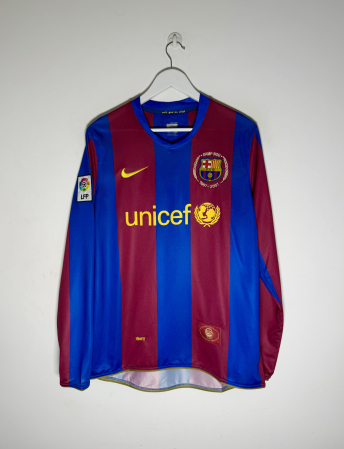 La Liga - Longsleeve Barcelona 2007-08 Home - Ronaldinho