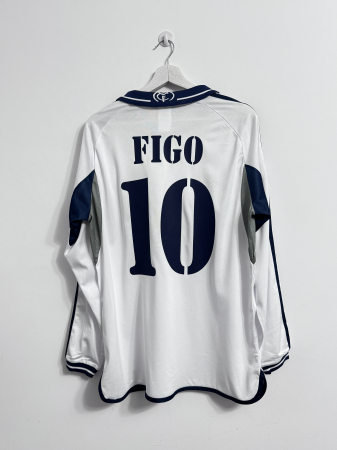 Lonsleeve Real Madrid 2000/01 Home - Luis Figo [1]