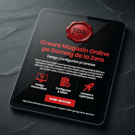 Creare Magazin Online pe Gomag de la Zero - Creare Magazin Online Gomag de la Zero
