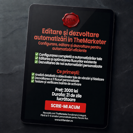 Servicii - Optimizare 11 flow-uri TheMarketer cu emailuri personalizate