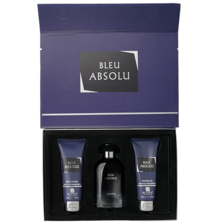 Parfumuri bărbați - Riiffs Set cadou Bleu Absolu, Riiffs, Eau de Parfum pentru bărbați, 100ml, Loțiune de corp, 100ml + Gel de duș, 100ml