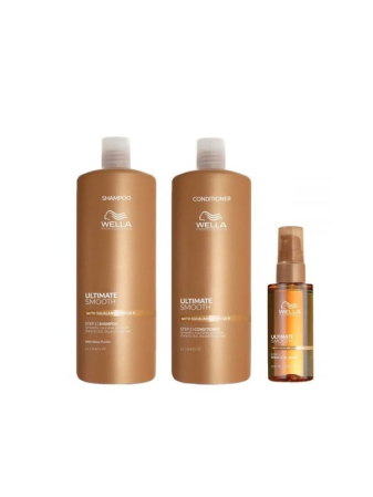 Îngrijirea părului - Set Șampon și balsam profesional Ultimate Smooth și ulei Ultimate Smooth