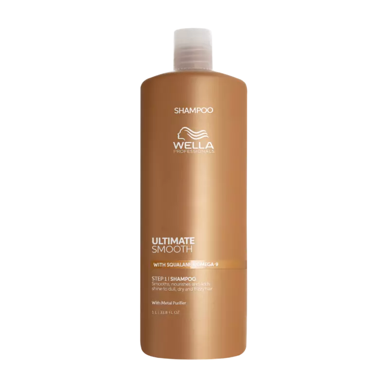 Îngrijirea părului - Wella Professionals Balsam pentru păr Wella Ultimate Smooth 1000ml – Îngrijire hidratantă cu squalan și Omega 9 pentru par uscat