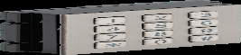 Modul tastatura mecanica iluminata, pentru posturile de apel modulare 821 cu comunicatie pe 2 fire IP sau analogic - DTH821|MK [2]