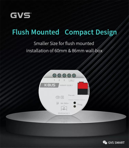 Smart Home & KNX - Actuator KNX multifuncitonal mini 3 fold, 6A - AMMAF-03/06.1
