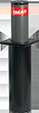 Bariere Auto & Blocatoare - Bolard electromecanic Centurion cu diametru de 115mm si inaltime de 500mm pentru limitarea accesului auto, IP67 - QK-CT115500
