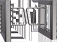Bariere, Turnicheți & Parcare - Brat din inox destinat portilor batante BMPB-ES3216 pentru a forma cale de trecere de 900mm - BMPB-ES3216-SSARM.900