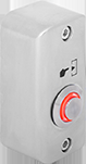 Control Acces & Pontaj - Buton de iesire aplicabil cu LED de semnalizare rosie - SMB-S001(LED)-rd