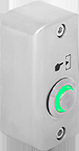 Control Acces & Pontaj - Buton de iesire aplicabil cu LED de semnalizare rosu sau verde, din aliaj de Zinc cu protectie la intemperii IP65 - SMB-S001(LED)-rdgn