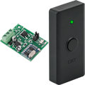 Buton de iesire cu LED, incastrabil, complet metalic, folosit in sistemele de control acces pentru eliberarea usilor. - PBK-811A(LED)-gn/rd [2]