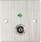 Butoane Acces & Panică - Buton de iesire incastrabil/aplicabil cu carcasa, cu cheie, cu led - KY-B-SS-2-rdgn