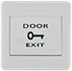 Buton de iesire incastrabil/aplicabil cu carcasa, din duraluminiu - PBK-800A [1]