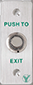 Butoane Acces & Panică - Buton de iesire incastrabil din otel inoxidabil, contact NO/NC, Led de semnalizare albastru - PBK-814A(LED)