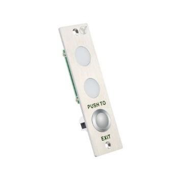 Butoane Acces & Panică - Buton de iesire incastrabil din otel inoxidabil, cu monitorizare - PBK-813(LED)