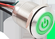 Butoane Acces & Panică - Buton de putere mare, 10A, bistabil, Led semnalizare Rosu/ - FLM19-FW-6-EC-Z-rdgn