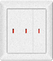 Panouri, Comenzi & Senzori KNX - Buton inteligent - 3 canale - CHKP-03/01.1.00