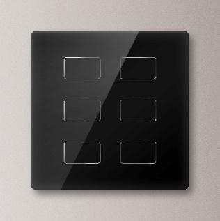 Panouri, Comenzi & Senzori KNX - Buton inteligent cu touch - 6 butoane - CHTB-06/01.1.11