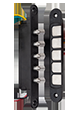 Control Acces & Pontaj - Contact mecanic cu cinci contacte pentru alimentarea - DLK-405-5
