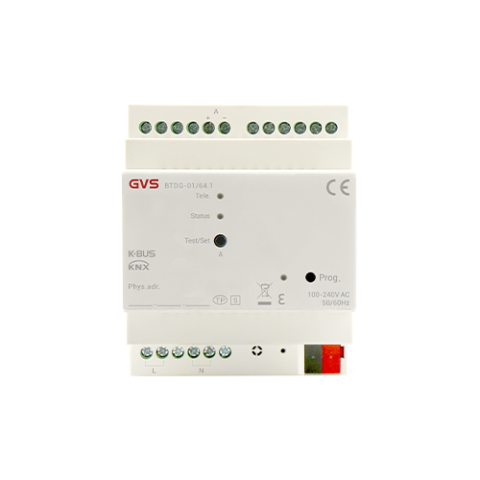 Module, Interfețe & Surse KNX - Convertor KNX-DALI, 1 canal, 64 dispozitive DALI, 16 grupuri, 16 scene - BTDG-01/64.1
