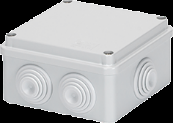 Control Acces & Pontaj - Doza aplicata cu capac insurubat 100X100X50mm, cu presetupe, IP55, GEWISS - GW44004
