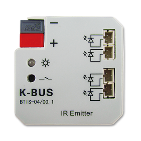 Module, Interfețe & Surse KNX - Emitator IR 4 canale - BTIS-04/00.1