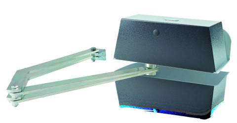 Automatizări Porți Batante - Kit automatizare porti batante, cu brat articulat pentru stalpi grosi, max. 3.5m/canat sau 800kg/canat, 230Vca - QK-S400KIT+