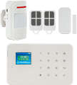 Kituri Alarmă Wireless - Kit de alarma wireless, cu comunicatie GSM, compus dintr-o unitate centrala cu taste sensibile la atingere si ecran color de 1.7", un PIR, un senzo... - KR-G18