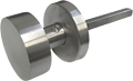 Încuietori & Electromagneți - Maner cu buton fix drept, cu rozeta rotunda - YH-S9167