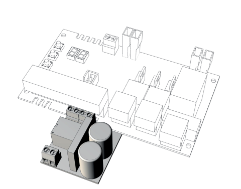 Automatizări Porți & Uși - Modul electronic pentru conectare incuietoare electrica - QK-ELOCKM330