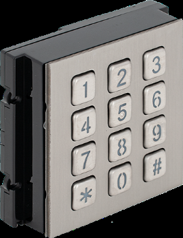 Interfoane & Videointerfoane - Modul tastatura mecanica iluminata, pentru posturile de apel modulare 821 cu comunicatie pe 2 fire IP sau analogic - DTH821|MK