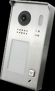 Interfoane & Videointerfoane - Post de apel video IP cu cititor de proximitate dual EM/MF si lentila Fishye, disponibil pentru 1 apartament, montare aplicata - DH622-S1