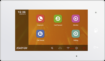 Interfoane & Videointerfoane - Post de interior video pe 2 fire IP, cu touchscreen si WiFi - DH470/W