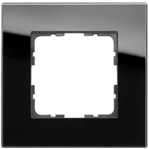Panouri, Comenzi & Senzori KNX - Rama standard 55mm pentru comutatoare, panouri de control KNX, 1 modul dublu, negru - G0801PB