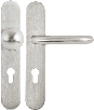 Încuietori & Electromagneți - Set manere cu clanta tubulara si buton fix drept cu shield interax 72 - YH-D90L-72