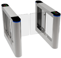 Turnicheți & Porți Pietonale - SET porti batante tip BRIDGE cu brat de plexiglass, pentru 1 cale de acces - YK-PB306A-1+3(K+)