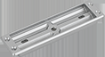 Electromagneți & Suporturi - Suport pentru montarea incastrata in foaia de usa a contraplacii electromagnetilor de 180kgF - MBK-180IM
