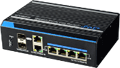 Switch-uri PoE & Ethernet - Switch industrial 4 porturi PoE++ (60W) cu doua uplinkuri SFP - UTP7204GE-HPOE