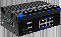 Rețelistică & PoE - Switch industrial full gigabit cu 8 porturi ethernet BT POE++ si 2 porturi SFP - UTP7308GE-BTPOE