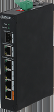 Switch POE- 4+2 PORTURI - 60W - 10/100MBPS - montare pe perete/birou, protectie ESD, PoE WATCHDOG, carcasa metalica - PFS3106-4ET-60-V2 [2]