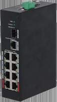 Switch-uri PoE & Ethernet - Switch POE - 8+1 x RJ45 + 1 xSFP; 96W - 10/100MBPS - fara management,protectie ESD, PoE WATCHDOG, carcasa metalica - PFS3110-8ET-96-V2