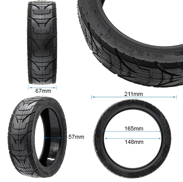 Cauciuc 8.5x3 Tubeless City Urban EWHEEL [2]