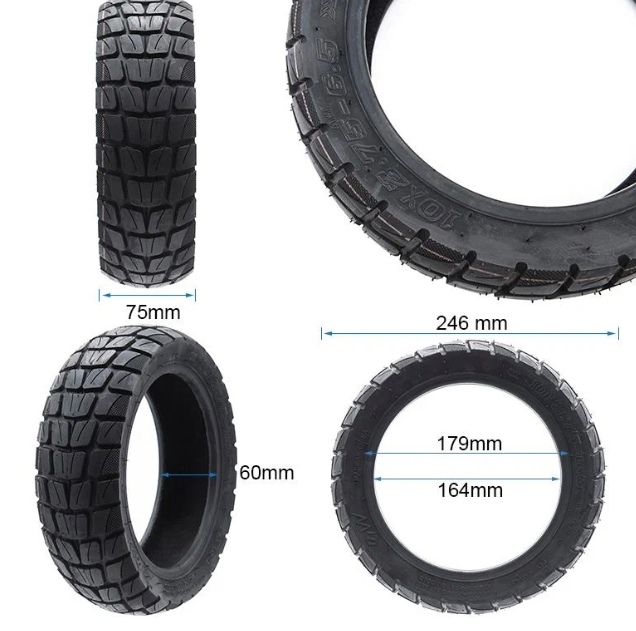 Cauciuc 10x2.75-6.5 Tubeless Off-road Kukirin, Kamikaze [2]