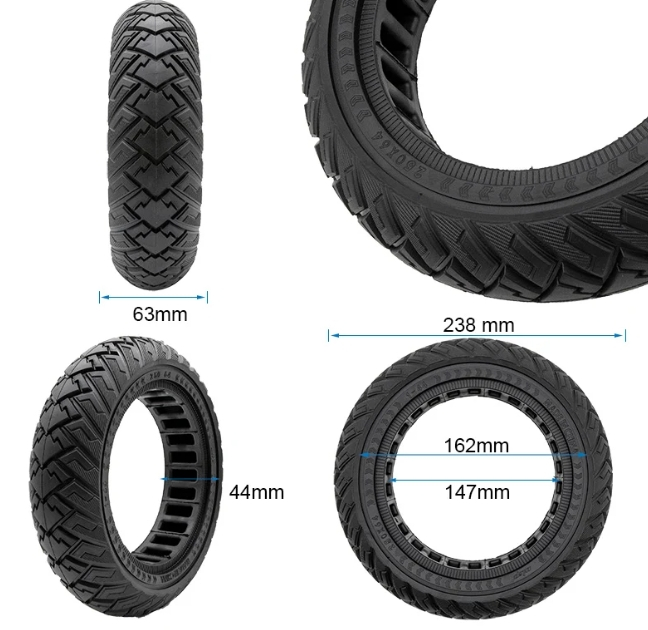 Cauciuc solid 250x64 trotineta electrica Xiaomi mi4 ultra [2]