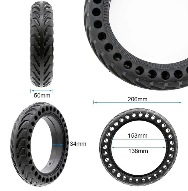 Cauciuc solid 8.5x2 | 50/75-6.1 | 8 1/2x2 Xiaomi trotineta electrica Cauciuc solid 8.5x2 Xiaomi trotineta electrica Cauciuc solid 8.5x2 Xiaomi trotineta electrica Vortex, Myria, Motus [2]