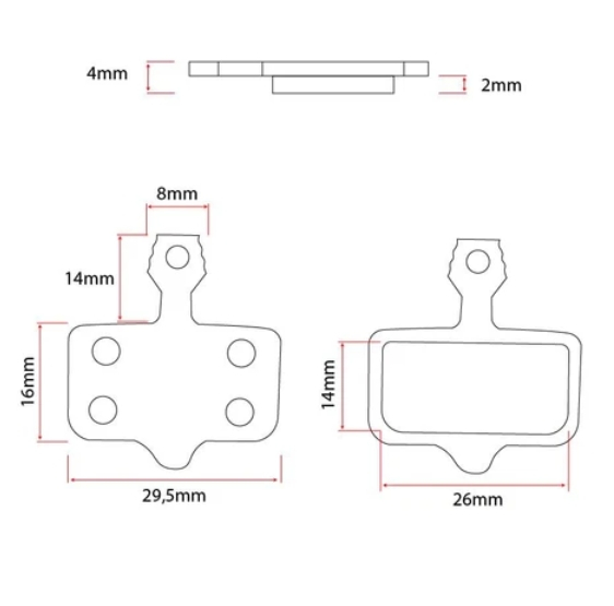 Placute frana RT002 rasina NUTT KuKirin [3]