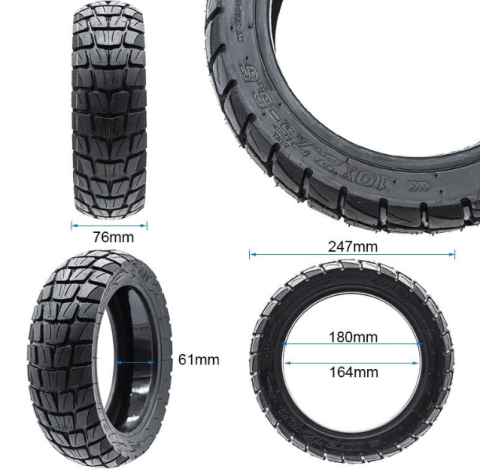 Cauciuc 10x2.75-6.5 cu gel Tubeless offroad KuKirin Kamikaze [1]
