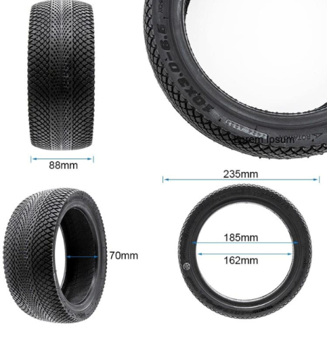 Cauciuc Tubeless 10x3-6.5 trotineta electrica Kukirin [1]